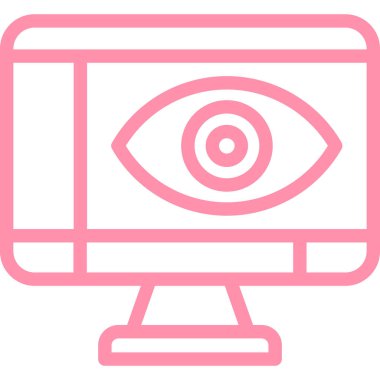 Modern bir bilgisayarın vektör illüstrasyonu