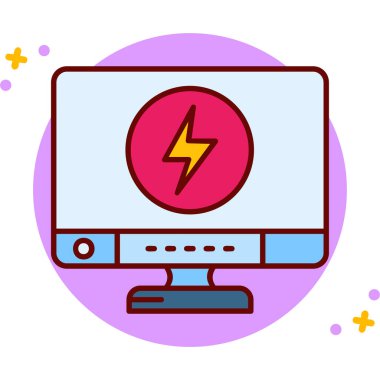 bilgisayar simgesi, vektör illüstrasyonu