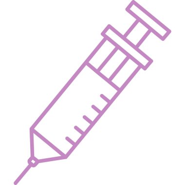 Enjeksiyon. Web simgesi basit illüstrasyon