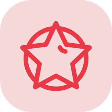 Yıldız simgesinin vektör illüstrasyonu