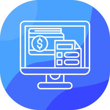 çevrimiçi para web vektör illüstrasyonu