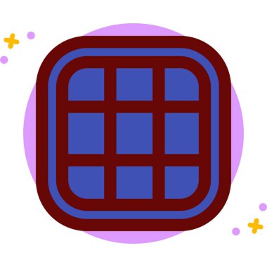 Çikolata. Web simgesi basit illüstrasyon