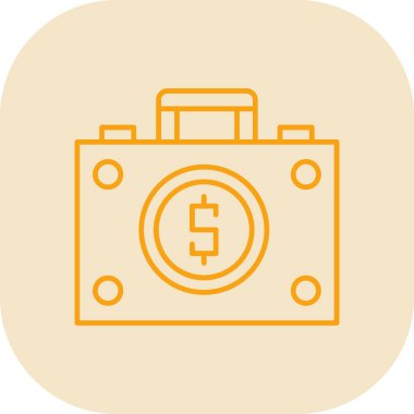 Para simgesinin vektör illüstrasyonu