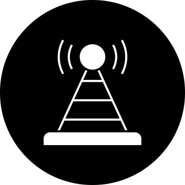 Anten. Web simgesi basit illüstrasyon