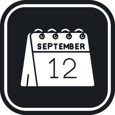 Eylül 'ün 1' inde simge tasarım vektörü