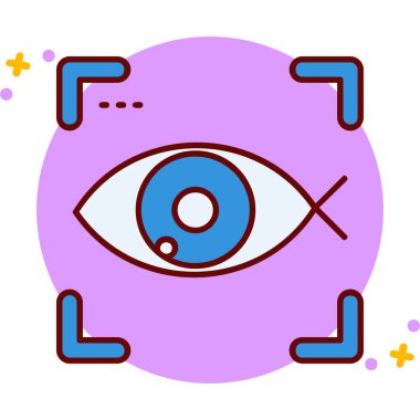 Göz. Web simgesi basit illüstrasyon