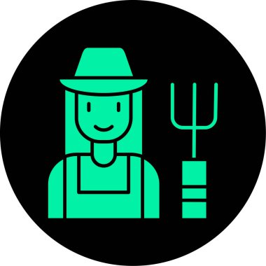 Bir şapka simgesinin vektör illüstrasyonu