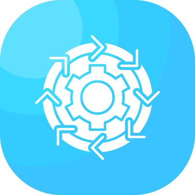 Teçhizat Web simgesi basit illüstrasyon