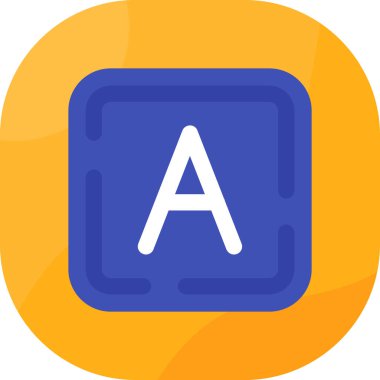 alfabe harfi logo simgesi tasarımı düz izole