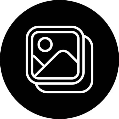 Kamera simgesi, vektör illüstrasyonu