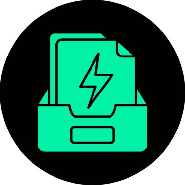 pil simgesi, vektör illüstrasyonu