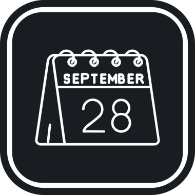 Takvim simgesi vektör illüstrasyonu