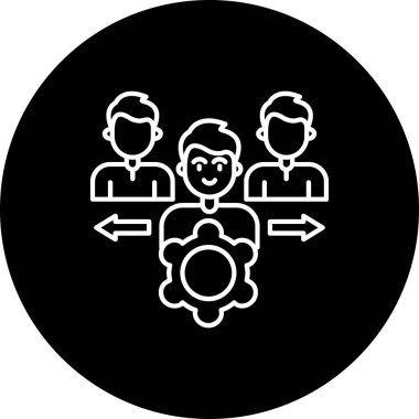 İnsan simgesinin vektör illüstrasyonu