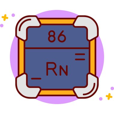 Çemberdeki bir kimyasal işaret simgesinin gösterimi