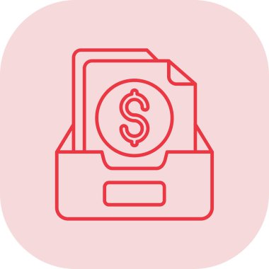 Para için. Web simgesi basit illüstrasyon