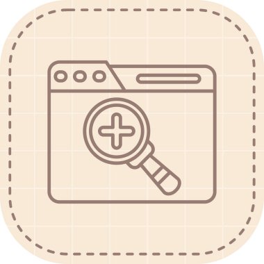 Modern simgenin vektör illüstrasyonu