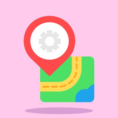 Harita işaretleyici vektör simgesi