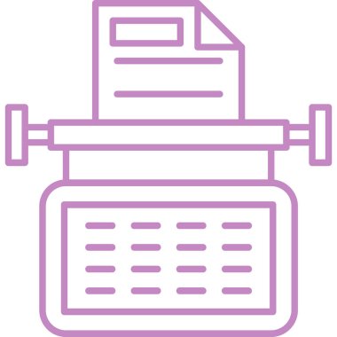 Yazıcı. Web simgesi basit illüstrasyon