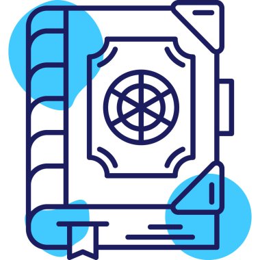 Kitap. Web simgesi basit illüstrasyon