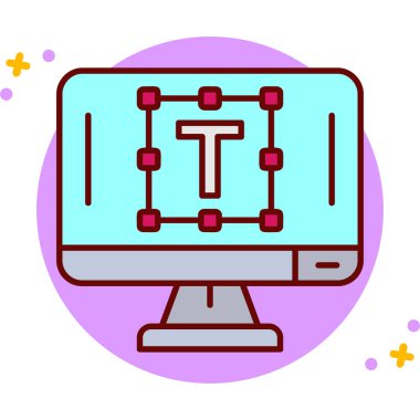 bilgisayar simgesi, vektör illüstrasyonu