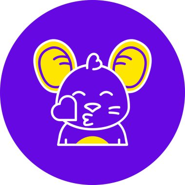 hayvan simgesi vektör illüstrasyonu