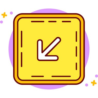 Tek bir simgenin vektör illüstrasyonu