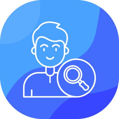 Ara. Web simgesi basit illüstrasyon