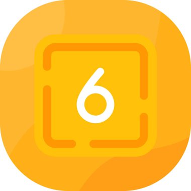 5 numaralı simge vektör illüstrasyonu