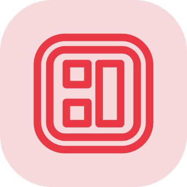 9 simge renkli çizginin vektör illüstrasyonu. güzel ve aynı zamanda 9 9 simge ögesi olarak kullanılabilir.