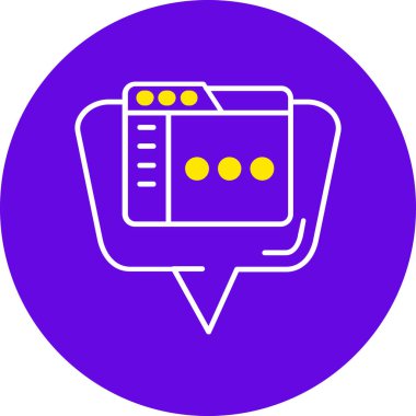 sohbet web simgesi basit tasarımı