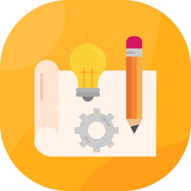 yaratıcı bir fikir simgesi. vektör çizim