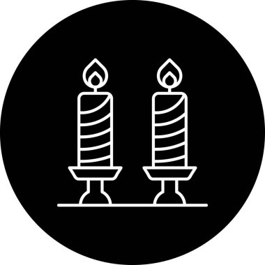 Mum simgesi vektör illüstrasyonu