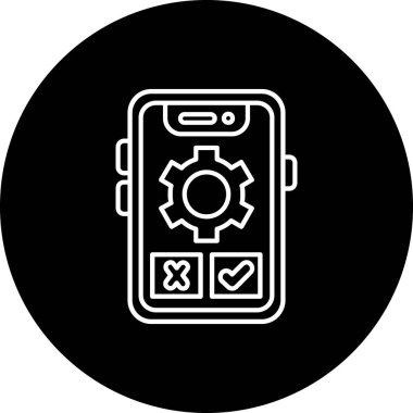 Vektör Mobil simge illüstrasyonu