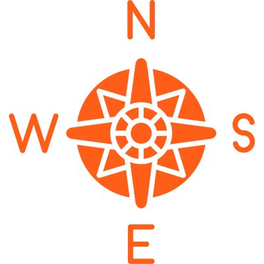 Pusulanın vektör illüstrasyonu