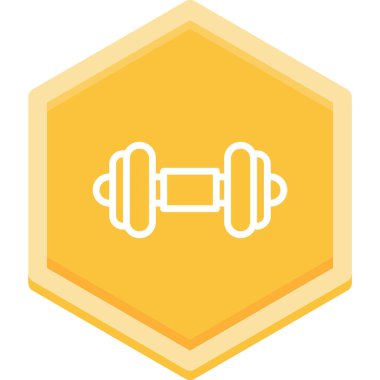 fitness düz vektör simgesi