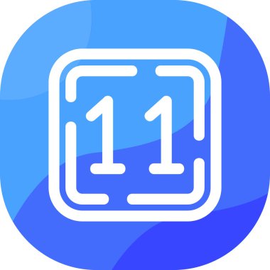 Düz biçimli bir numara simgesi