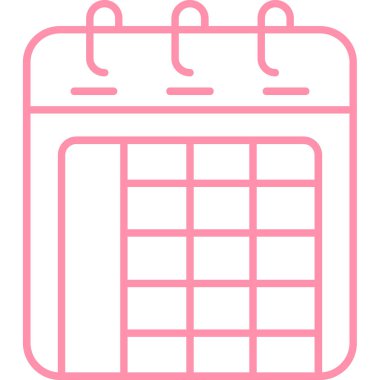 Randevu. Web simgesi basit illüstrasyon