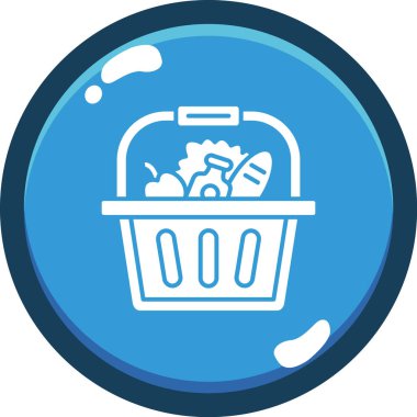 Çöp kutusu. Web simgesi vektör illüstrasyonu