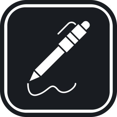 kalem simgesi vektör illüstrasyonu