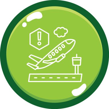 uçak ikonu vektör illüstrasyonu