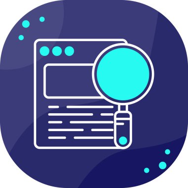 Büyüteç simgesi. Web için büyüteç vektör simgelerinin basit bir gösterimi