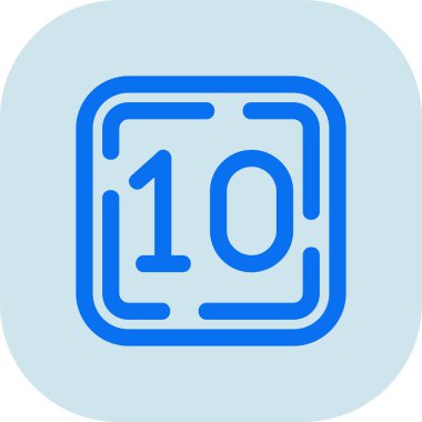 bir numaralı mavi vektör simgesi tasarımı