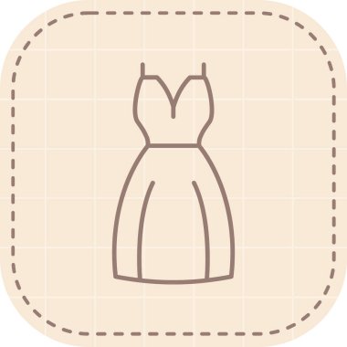 elbise simgesi, vektör illüstrasyonu