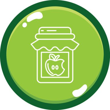 elma suyu ikonu vektör illüstrasyonu