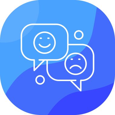 Sohbet simgesi vektör illüstrasyonu