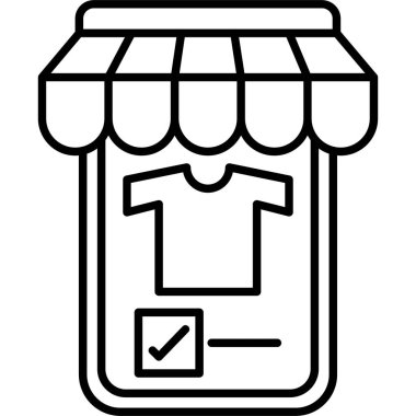 Taslak biçiminde çevrimiçi mağaza simgesi al