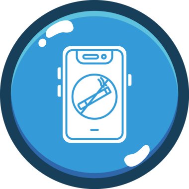 mobil tamir simgesi vektör illüstrasyonu