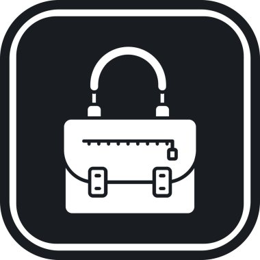 çanta moda el çantası simgesi ana hat biçiminde