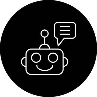 Vektör sohbet simgesi illüstrasyonu