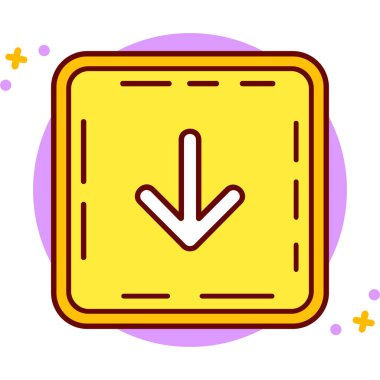 Bir işaretleme simgesinin vektör illüstrasyonu